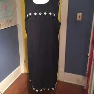 J. Crew Navy Sheath Dress Size 16.